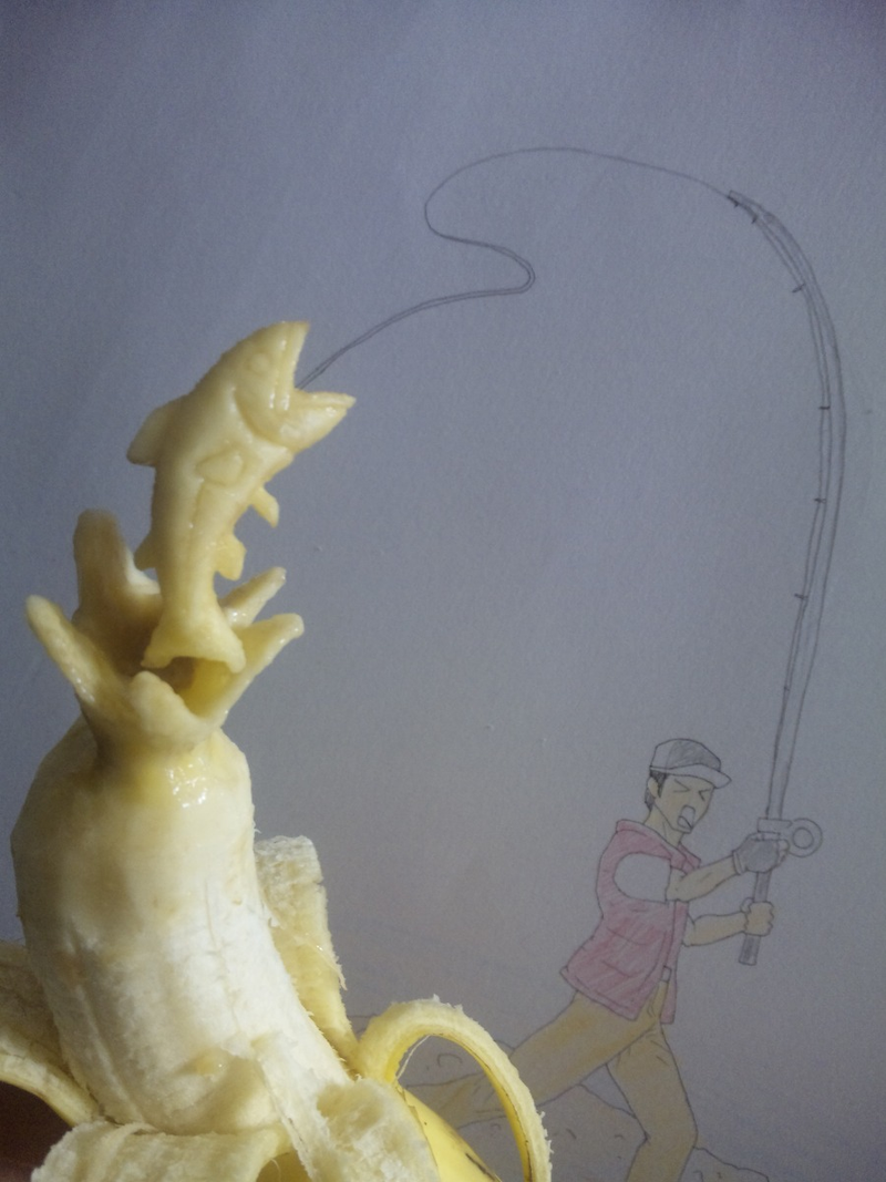 Illustration for article titled This Guy's Art Is Bananas. Literally.